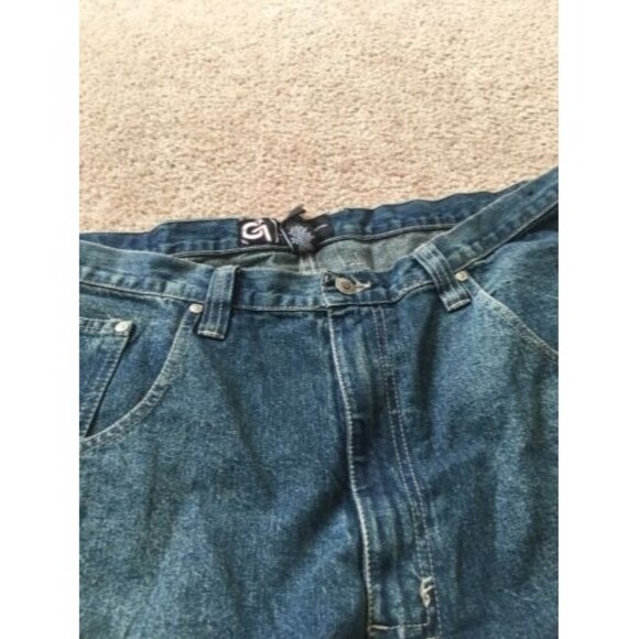 Gear Seven Collection Men's Blue Denim Jean Shorts Zip Button Pockets Size 36 - Picture 4 of 8